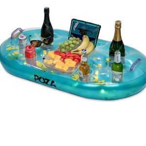 New in box Poza Floating Cooler blue and gold